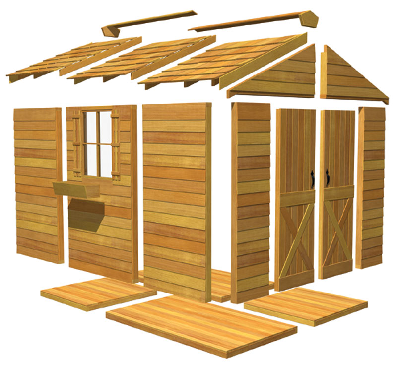 wood shed kits