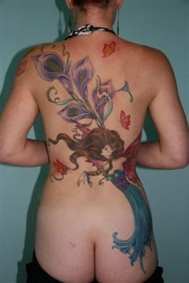 Flower And Butterflies Tattoo by:ino_dinasty