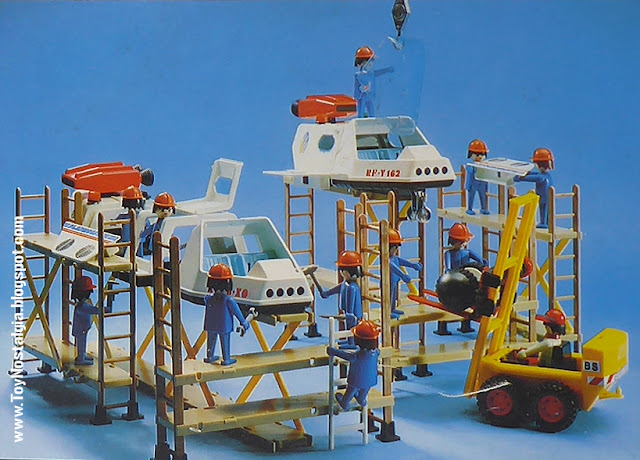 Escena de diorama Playmobil 3535 PLAYMOSPACE montaje de naves (Playmobil escenas y dioramas