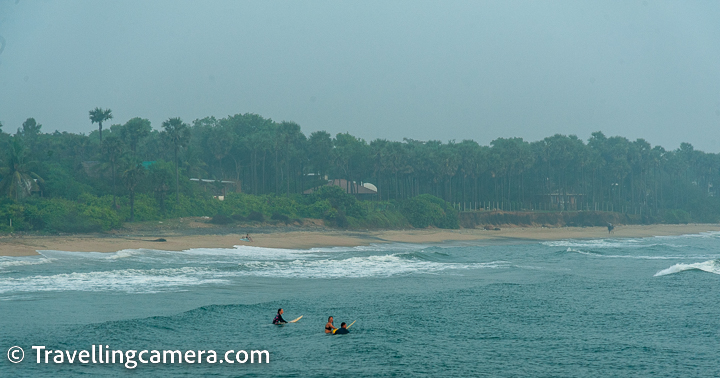 Serenity Beach is a popular destination for surfing in Pondicherry, and is known for its consistent waves and ideal surfing conditions. Here is some more information about surfing around Serenity Beach:  Surfing Season: The best time for surfing around Serenity Beach is from October to March, when the waves are at their best and the weather is pleasant.  Surfing Spots: There are several surfing spots around Serenity Beach that cater to surfers of all levels, from beginners to advanced surfers. The main surfing spots around Serenity Beach are The Point, The Cove, and The Bowl.  Surfing Lessons: If you're new to surfing, there are several surf schools and instructors around Serenity Beach that offer surfing lessons and equipment rentals. Some of the popular surf schools around Serenity Beach include Kallialay Surf School, Surfing Yogis, and Sufi Surf Academy.  Surfing Competitions: Serenity Beach is also a popular destination for surfing competitions, with several local and national-level competitions taking place throughout the year.  Surfing Culture: Surfing has become an integral part of the culture around Serenity Beach, with several surf shops, cafes, and hostels catering to surfers. It's a great place to meet like-minded people and immerse yourself in the surfing lifestyle.   Here are some of the water sports activities you can enjoy at these beaches:  Surfing: Pondicherry is a popular destination for surfing, and several beaches like Serenity Beach and Auroville Beach offer surfing lessons and equipment rentals.  Scuba Diving: The clear waters of Pondicherry's beaches offer great opportunities for scuba diving, with several diving centers offering courses and guided dives.  Kayaking: Kayaking is a popular activity at Paradise Beach, where you can rent kayaks and explore the tranquil waters of the backwaters.  Jet Skiing: Jet skiing is a thrilling activity that you can enjoy at several beaches in Pondicherry, including Promenade Beach.  Parasailing: Parasailing is a fun and exciting activity that you can enjoy at several beaches in Pondicherry, including Serenity Beach and Paradise Beach.  Banana Boat Rides: Banana boat rides are a fun group activity that you can enjoy at several beaches in Pondicherry, including Promenade Beach and Auroville Beach.