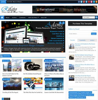 Rifqiy - SEO Responsive Blogger Template