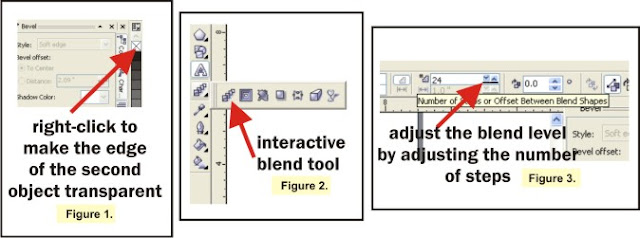 where to locate interactive blend tool coreldraw