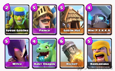 Kumpulan Battle Deck Clash Royale Arena 3 Terbaik (Winning Strategy) Offensive