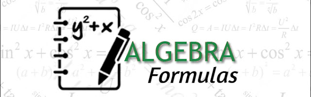 Algebra Formulas List