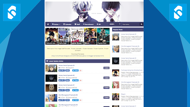 Free Cool Collection Anime Blogger Templates Free Cool Collection Anime Blogger Templates