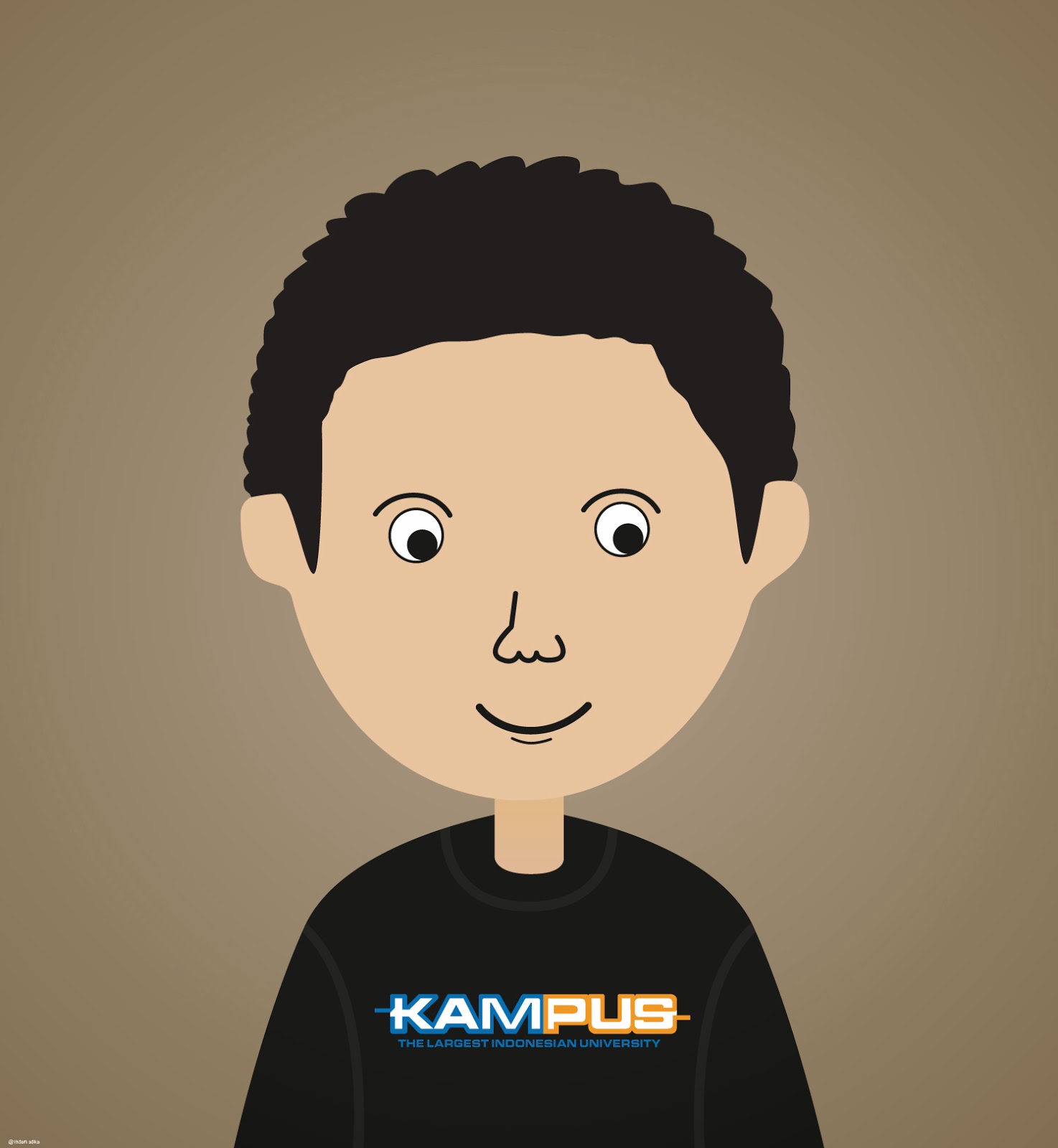 My experiment Simple vector with Adobe illustrator