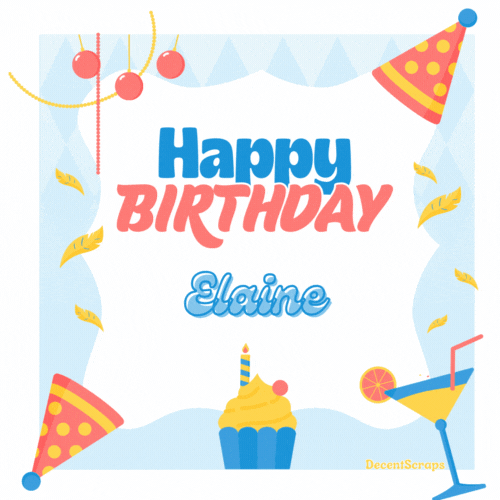 Happy Birthday Elaine (Animated gif)