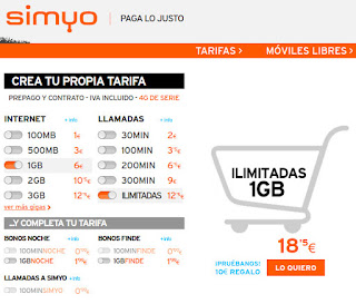 Tarifa de llamadas ilimitadas Simyo - Opiniones Masmovil