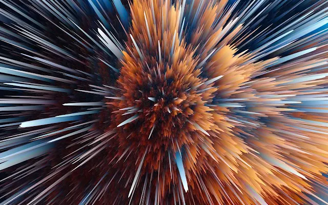 Abstract Particle Explosion Wallpaper