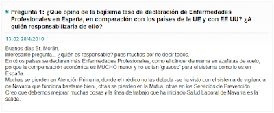 Diario Medico 28 Abr'10: Entrevista a MA Daniel, 1.ª Pregunta