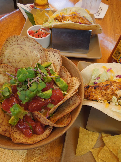 poke and fish tacos