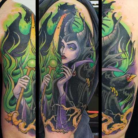 21 Wicked Enchanting Maleficent Tattoos