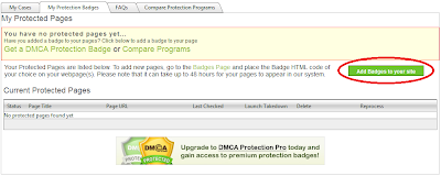 Mendaftarkan Blog di DMCA Protection