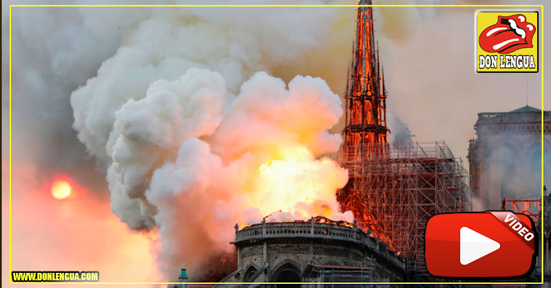 Incendio arrasó la Catedral de Notre Dame en París