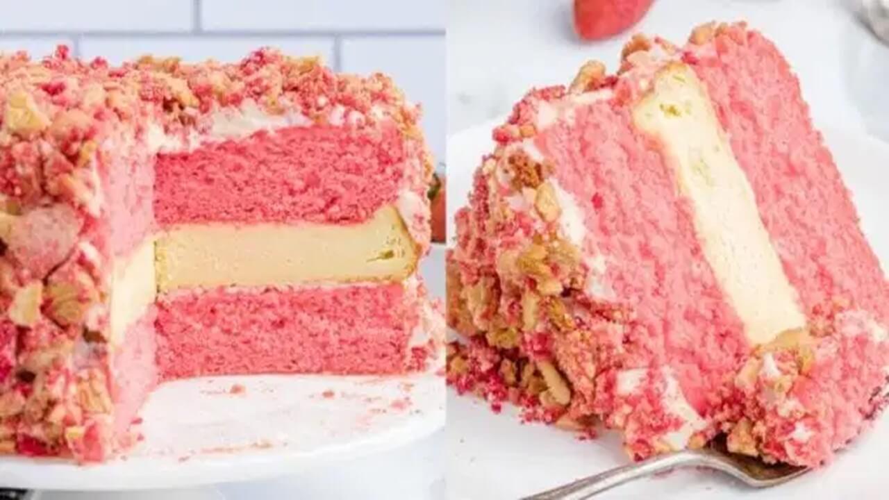 strawberry shortcake cheesecake