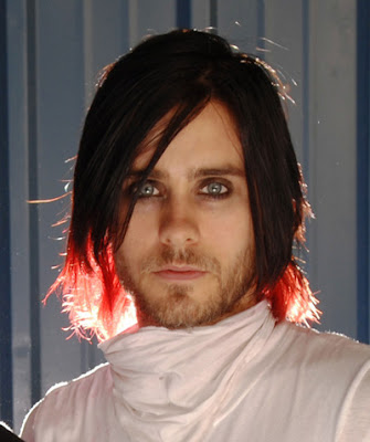 While Jared Leto's hair had been two toned bleach blonde during the release 