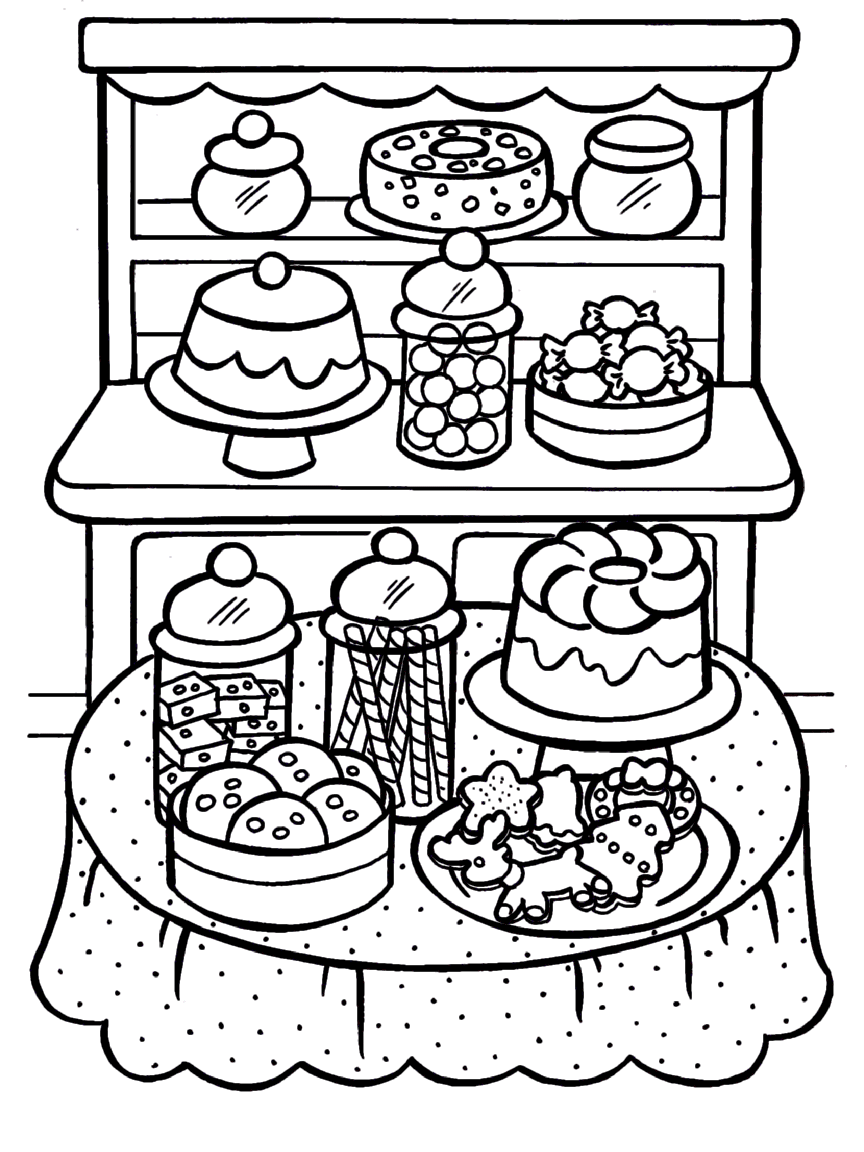 Download Dessert Coloring Pages - Kidsuki