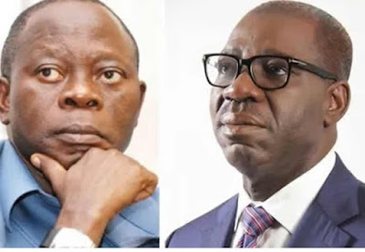 Edo chiefs visit Presidential Villa over Oshiomhole, Obaseki crisis, sunshevy.blogspot.com