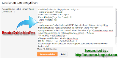 Redirect Halaman Error 404 [Page Not Found] Ke Homepage