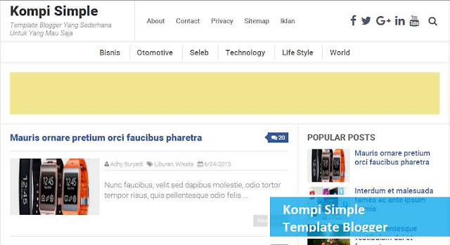 template blogger kompi simple