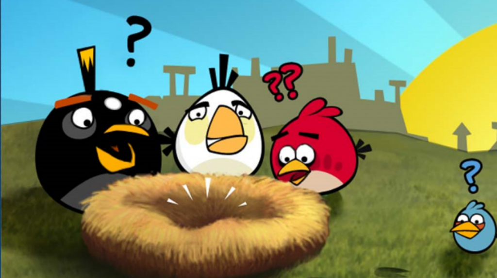 Angry Birds Cartoon HD Background Desktop Background