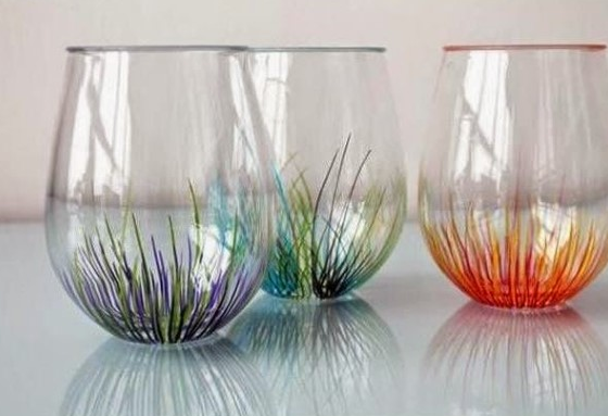 BEAUTIFUL CRAFTS IDEAS WITH GLASSES