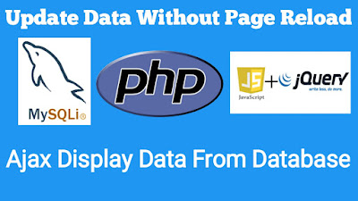 PHP Update data without page refresh jquery ajax