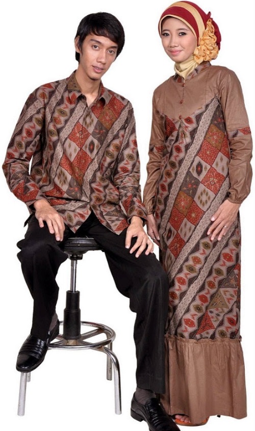 Model Baju  Muslim Batik  Pesta Modis Atasan Untuk  Pria 