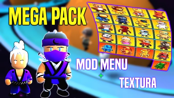 STUMBLE GUYS SAIU! NOVO PACK DE TEXTURA MAIS MOD MENU QUE FUNCIONA NA PARTIDA! NA ATUALIZAÇÃO 0.37