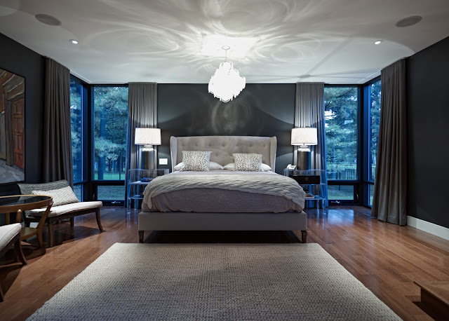 Picture of modern bedroom in the modern sustainable home