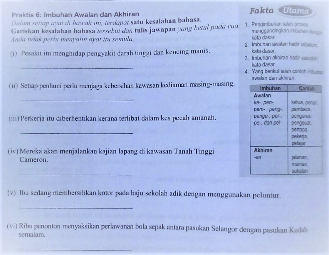 LATIHAN BM (6 /10/20) ~ Blog Cikgu Karim