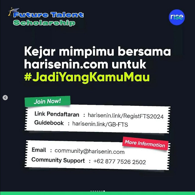 BEASISWA HARISENIN Future Talent Scholarship