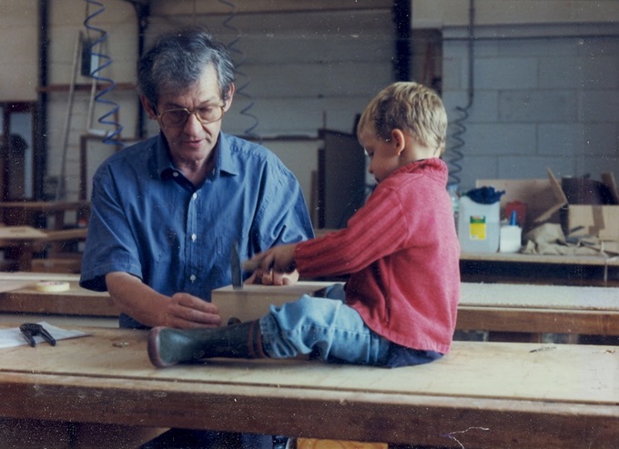 Anthony and his grandfather ( my dad)