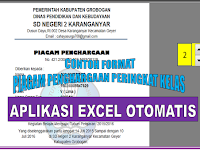 aplikasi Excel cetak Piagam Penghargaan Peringkat Kelas dan Kegiatan lainnya