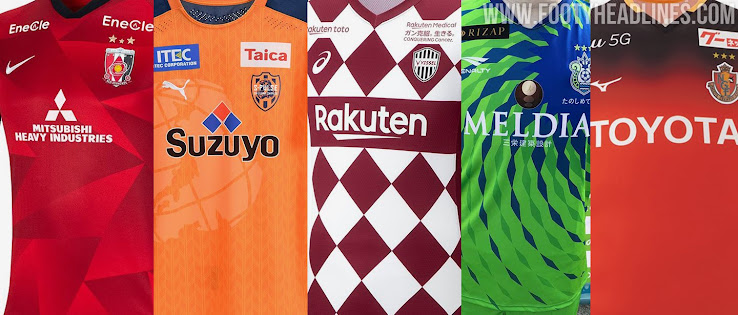 Overview All Japanese J1 League Kits Footy Headlines