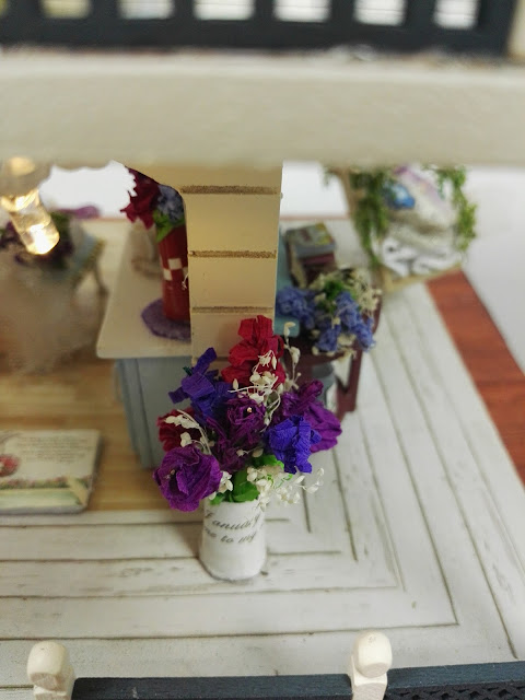 Diy dollhouse miniature Lavander- Casa delle bambole fai da te