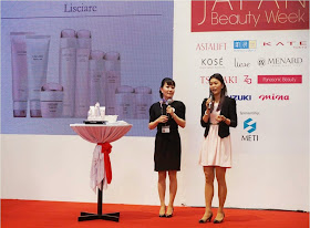 Japan Beauty Week, on stage sharing, presentation, demo, sunshine kelly, beauty tips, beauty blogger, menard, skincare, japan, ayumi, japan facial 