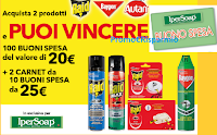 Logo ''Vinci con SC Johnson - buoni spesa Ipersoap'' da 20€ e da 250€