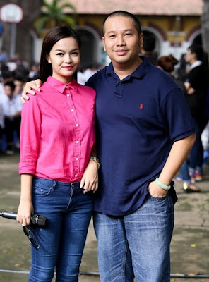 Vợ chồng Phạm Quỳnh Anh - ông bầu Quang Huy