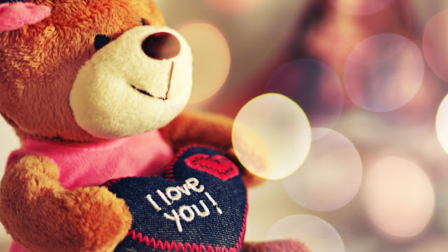 love you teddy bear wallpaper