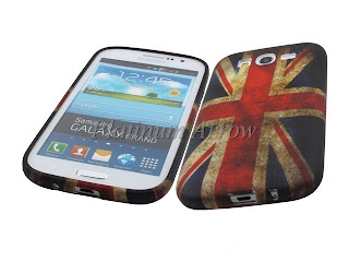 Soft Rubber Case + Screen Protector for Samsung Galaxy Grand I9082 England Flag