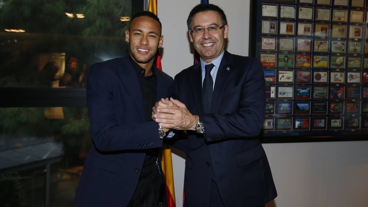 Neymar et Bartomeu