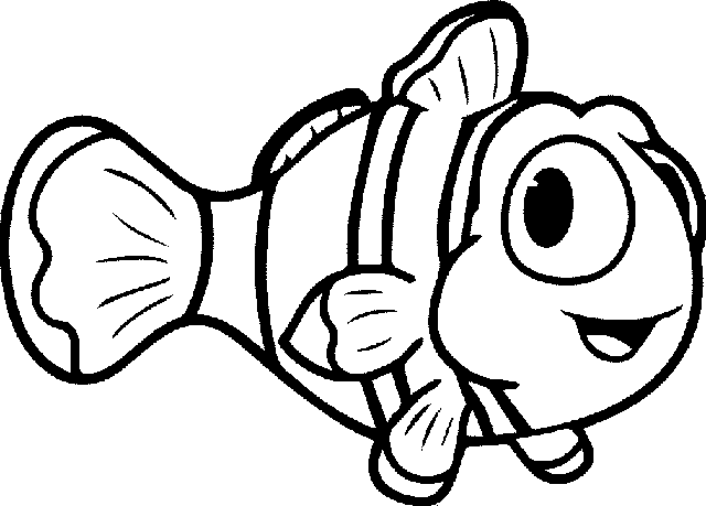Gambar Animasi Hitam  Putih  Ikan  Gambar Animasi Keren