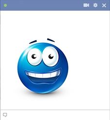 Wide-Eyed Smiley Chat Sticker