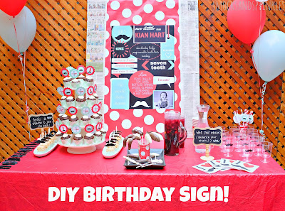 diy birthday sign