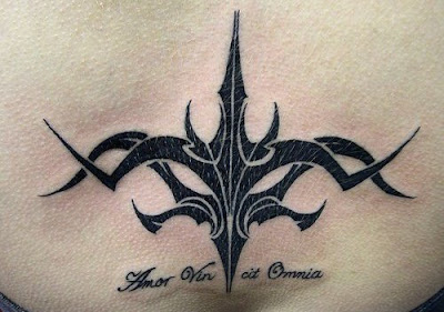 Amor Vin cit Omnia - Lower back tattoo