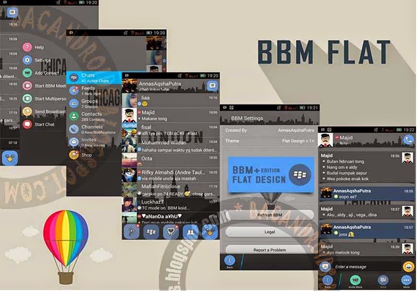 Download BBM Flat+ui Apk 