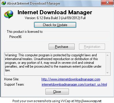 Internet Download Manager IDM v6.12 BETA Build 3 (Jul-09-2012) Full