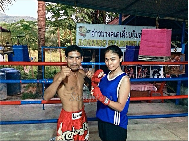 Tasha Shila Berlatih Muay Thai Bersama Kekasih  Scripters 