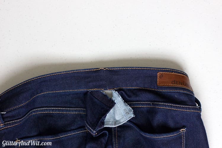 How to Take in a Jeans Waist - Tutorial
